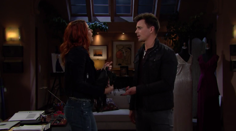 the bold and the Beautiful - Sally e Waytt si recano da Hope